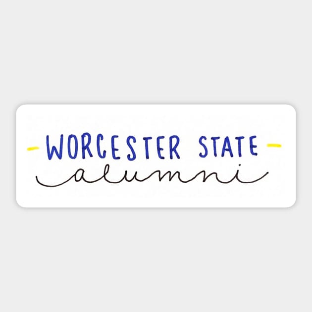 Worcester State Alumni Sticker by nicolecella98